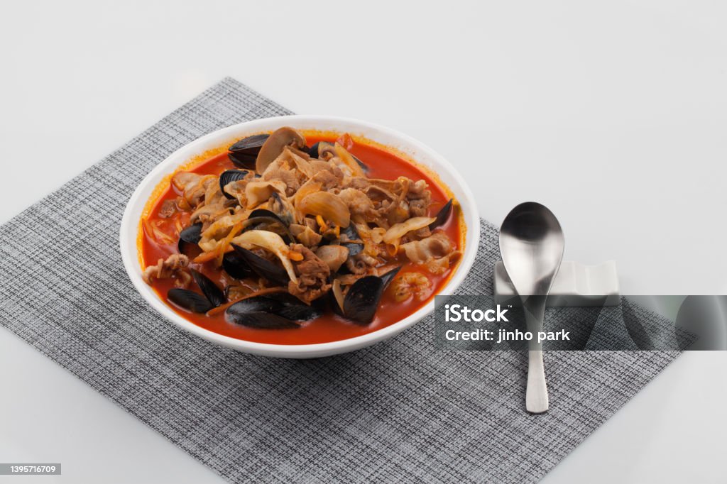 Champong, Chinese, Noodle Champon, Chinese cuisine, Noodle cuisine Color Image Stock Photo