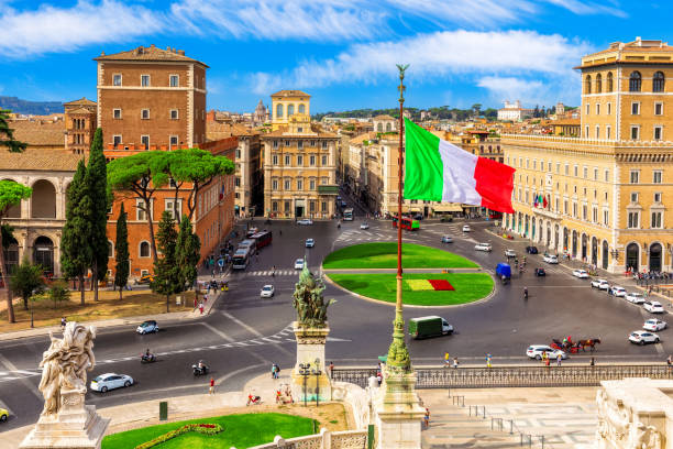 istock Venice Square or Piazza Venezia, Rome, Italy 1395722065