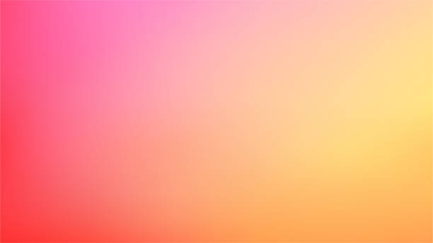 rosa, orange, gelb und rot farbverlauf sommer defokussierte verschwommene bewegung abstrakter hintergrundvektor - gradient stock-grafiken, -clipart, -cartoons und -symbole