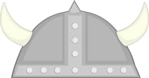 Vector illustration of vector illustration viking helmet