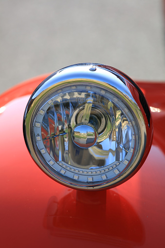 East Dean, Eastbourne, England - March 24, 2022: Ford Prefect, 1948 details