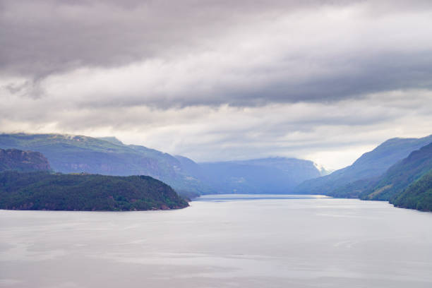 istock Fjord landscape, Saudafjord in Norway 1395741973
