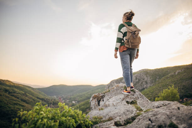 istock Woman enjoying the view 1395746570