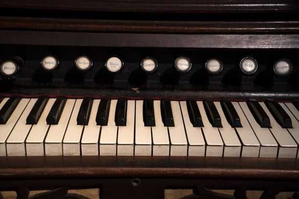 istock old organ keyboard vintage detail 1395746922
