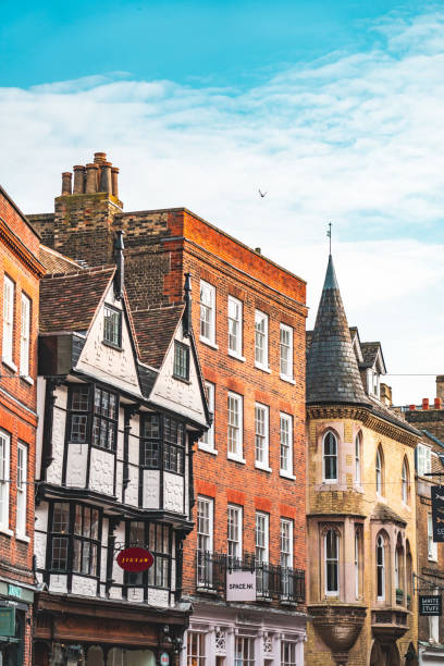 istock Traditional houses in Cambridge, England 1395748297