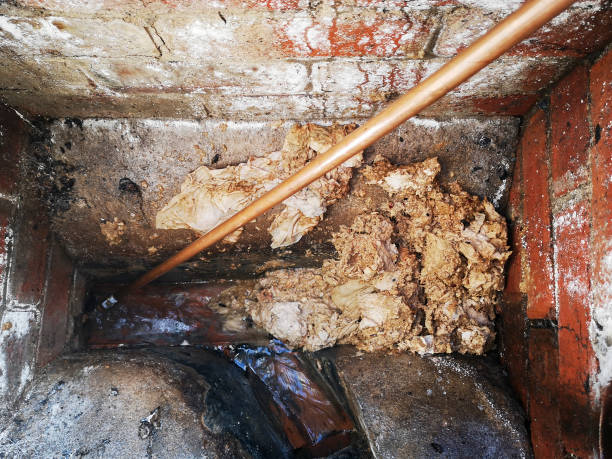 istock Blocked sewer with feces and wet wipes 1395749233