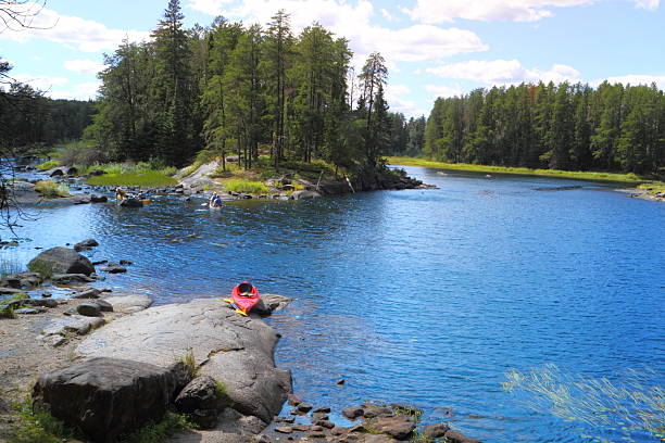 Canoe at the lake