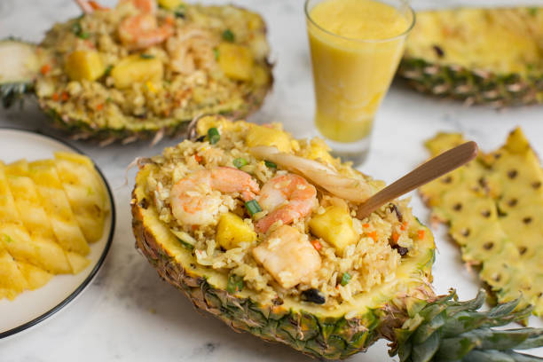 istock Malaysian food - Thai pineapple fried rice 1395760900