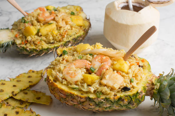 istock Malaysian food - Thai pineapple fried rice 1395760990
