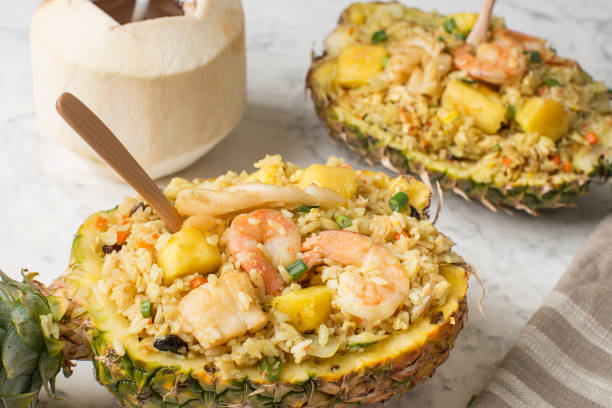 istock Malaysian food - Thai pineapple fried rice 1395760991