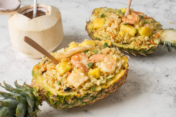istock Malaysian food - Thai pineapple fried rice 1395761550