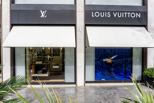 A Louis Vuitton Store in Palermo, Sicily, Italy