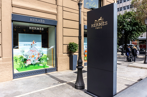 A Hermes Store in. Palermo, Sicily, Italy.