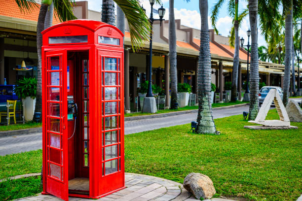 istock a phone booth on Aruba in the Caribbean 1395763331