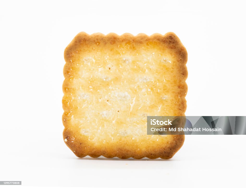 Rectangular Biscuit Single Rectangular Sugar Biscuit Isolated On White Stock Photo ...