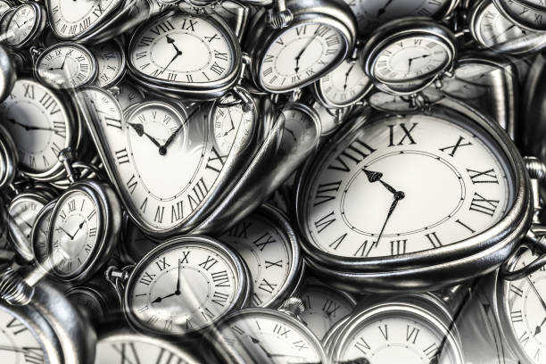 istock Droste effect background with infinite clock spiral. Abstract design for concepts related to time. 1395773882