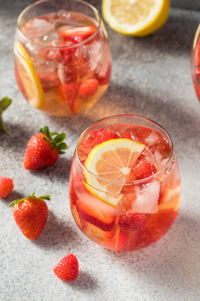 istock Boozy Refreshing Rose Wine Sangria 1395776510