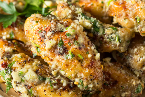 istock Homemade Fried Parmesan Chicken Wings 1395776660