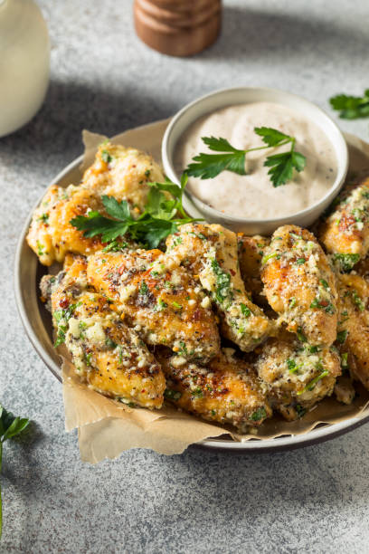 istock Homemade Fried Parmesan Chicken Wings 1395776663