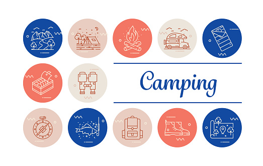 Knowledge Graph Template. Process Timeline Table. Editable Design. Colorful Simple Icons And Headers.