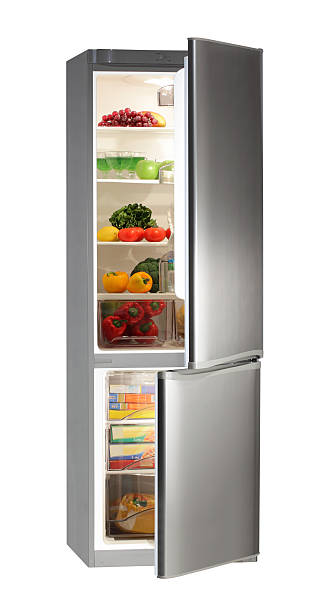 istock Full of fresh food refrigerator. 139578880