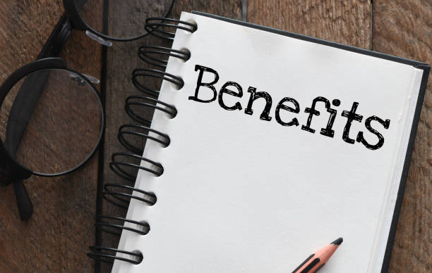 istock Benefits business concept - benefits word 1395792315