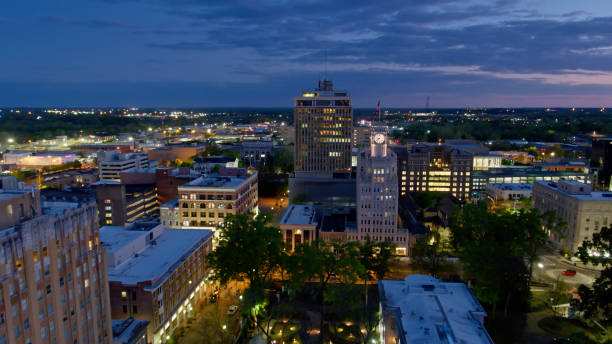 istock Downtown Streets in Jackson, MS - Aerial 1395793566