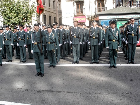 May 12, 2022, Santander, Spain, one of the most anticipated acts of the Day of the Civil Guard is its military parade