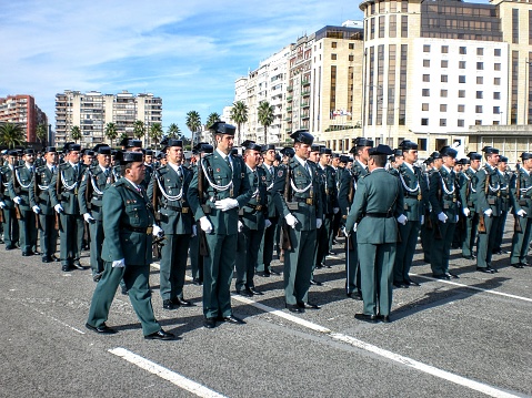 May 12, 2022, Santander, Spain, one of the most anticipated acts of the Day of the Civil Guard is its military parade