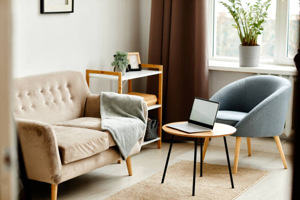 istock Cozy Living Room Background 1395794292