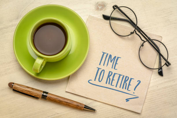 istock Time to retire? Question on napkin. 1395794470