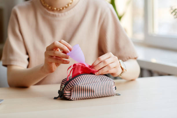 Menstrual Cup in Travel Bag