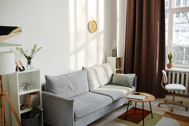 istock Cozy Living Room in Sunlight 1395794786