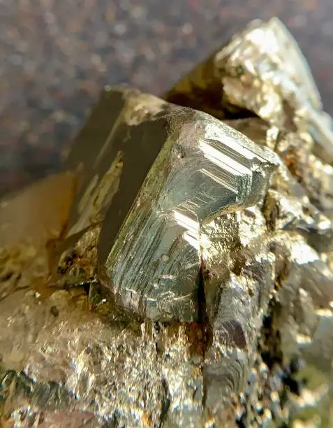 This pyrite cluster shines just right. This fool’s gold is precious to view.