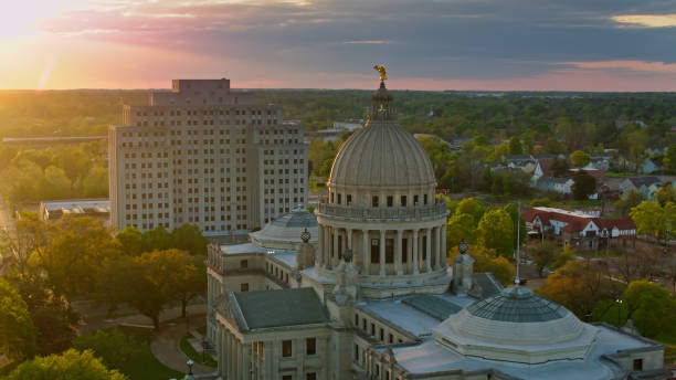 istock Evening Sunlight on Mississippi State Capitol 1395796416