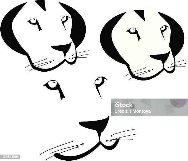 Lion Twarzwektor - Stockowe grafiki wektorowe i więcej obrazów Dzikie zwierzęta - Dzikie zwierzęta, Grafika wektorowa, Ilustracja