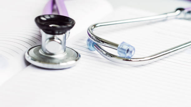 istock Blank Note Pad and Stethoscope. Medical concept 1395810734