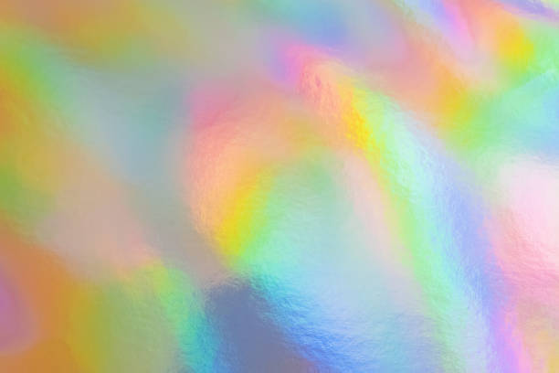 istock Holographic foil texture, abstract trendy background. 1395812554