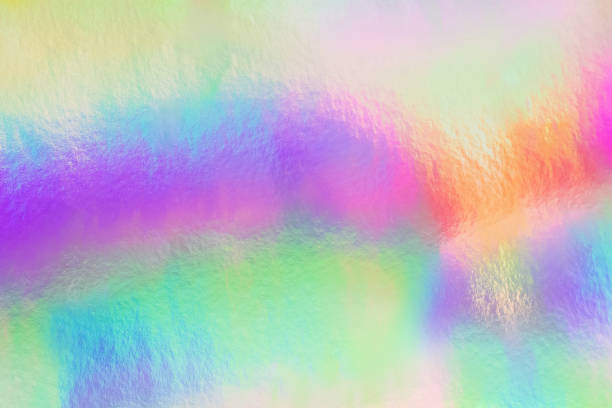 istock Holographic foil texture, abstract trendy background. 1395812557