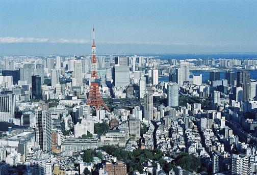 Tokyo Tower with skyline cityscape in Japan - Image