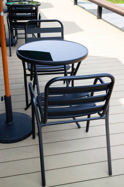 istock Outdoor seating in a cafe 1395825126