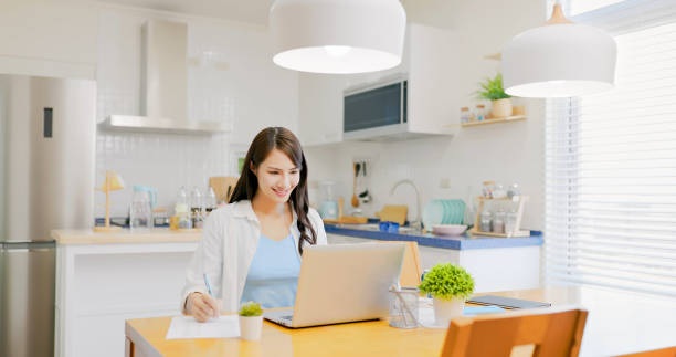 istock businesswoman work from home 1395829091