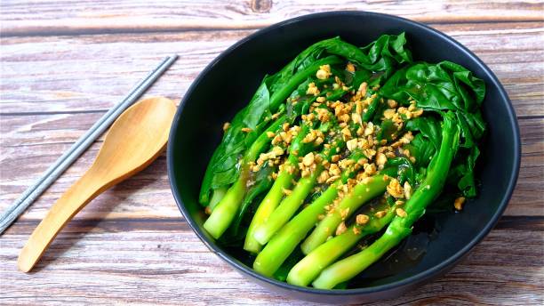 istock Chinese kale in oyster sauce 1395831859