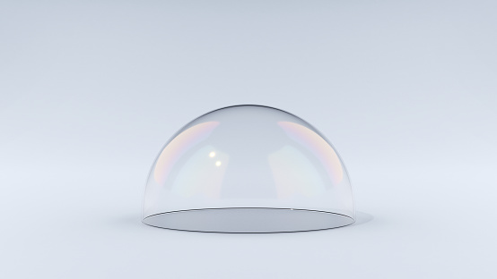 Transparent Dome with Reflections