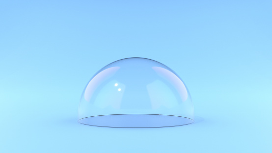 Transparent Dome with Reflections