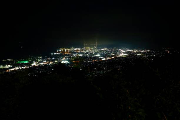 istock Shikokuchuo city seen from Gujo Observatory. 1395833560