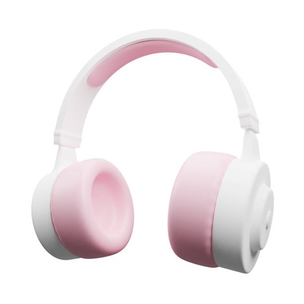 istock Headphones isolated on white background 3D render 1395836400