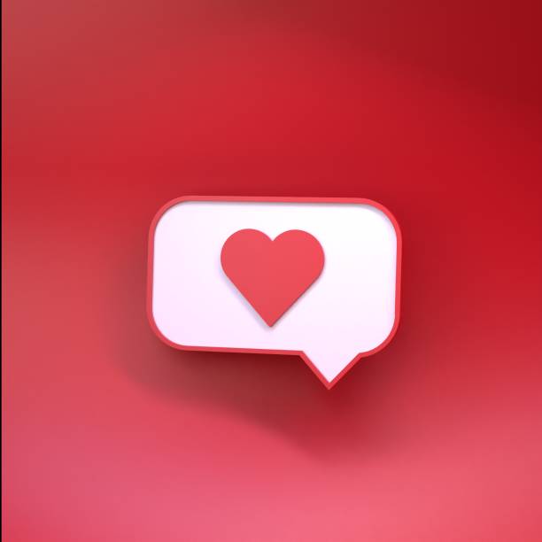 istock The heart icon is displayed in the dialog box. Social media concept. 3d render. 1395838080