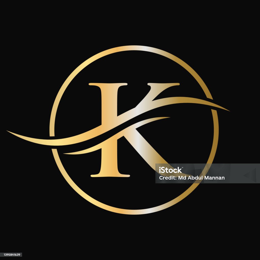 Creative Modern Luxury K Logo Vector Vector Template Initial K ...