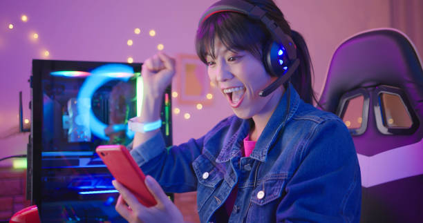 istock cybersport gamer win the game 1395842139